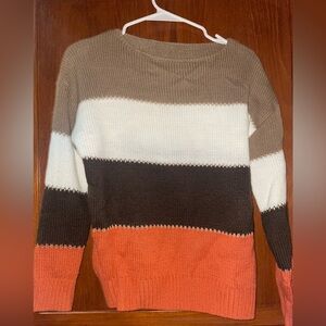 Tri color knit sweaterer